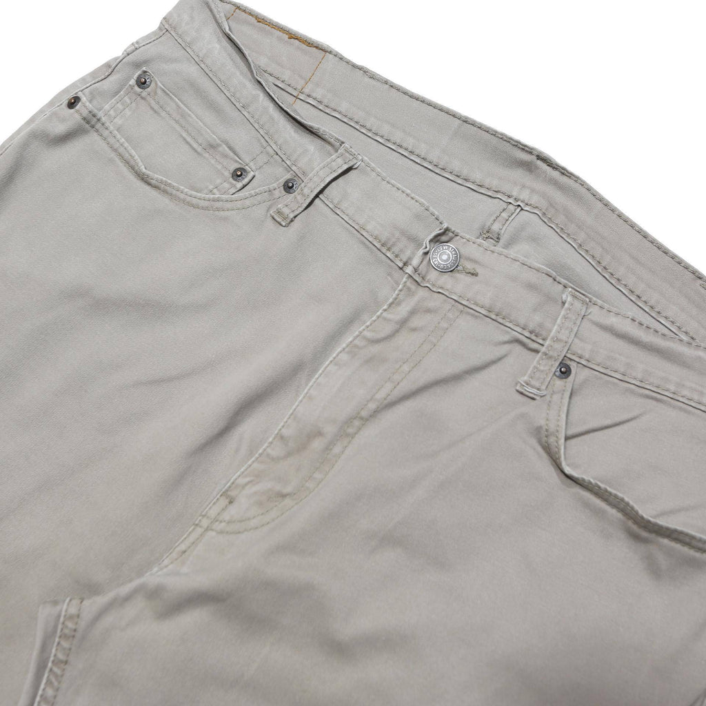 LEVI'S Mens Regular Fit Beige Cotton Blend Trousers W38 L32 Classic Zip Pocket