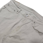 LEVI'S Mens Regular Fit Beige Cotton Blend Trousers W38 L32 Classic Zip Pocket