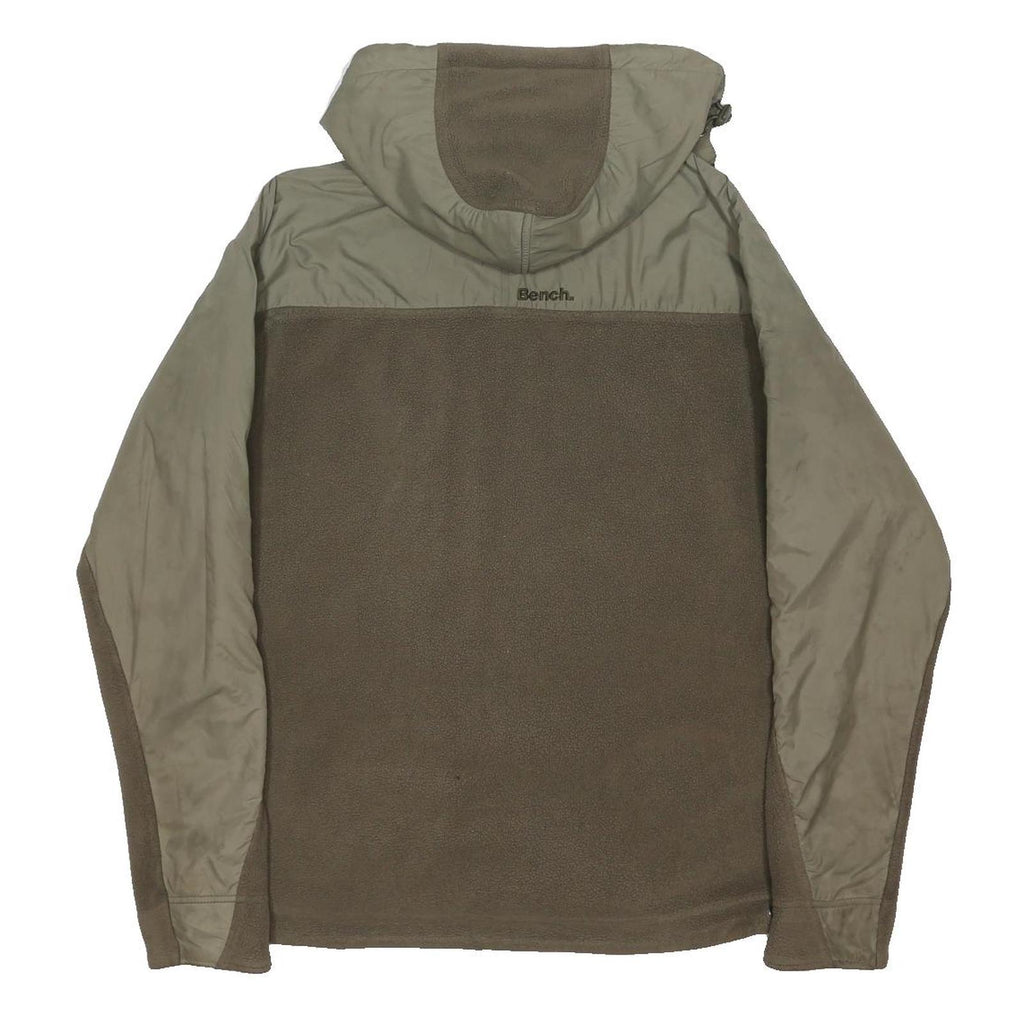 BENCH Womens Beige & Khaki Zip Jacket M Polyester Blend Casual Outdoor