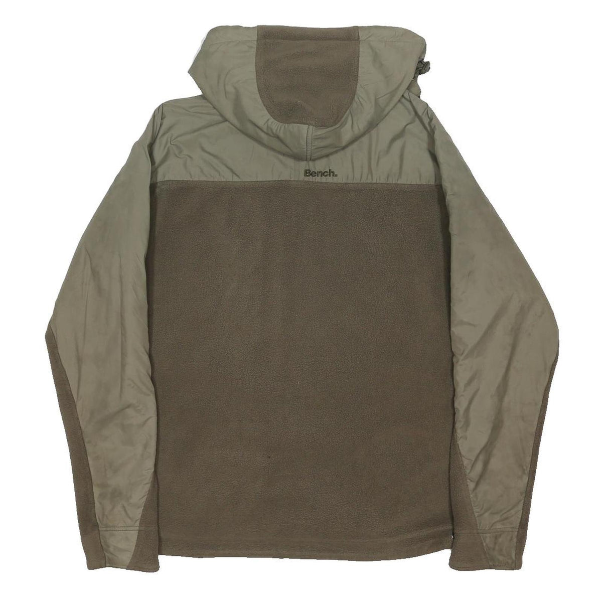 BENCH Womens Beige & Khaki Zip Jacket M Polyester Blend Casual Outdoor
