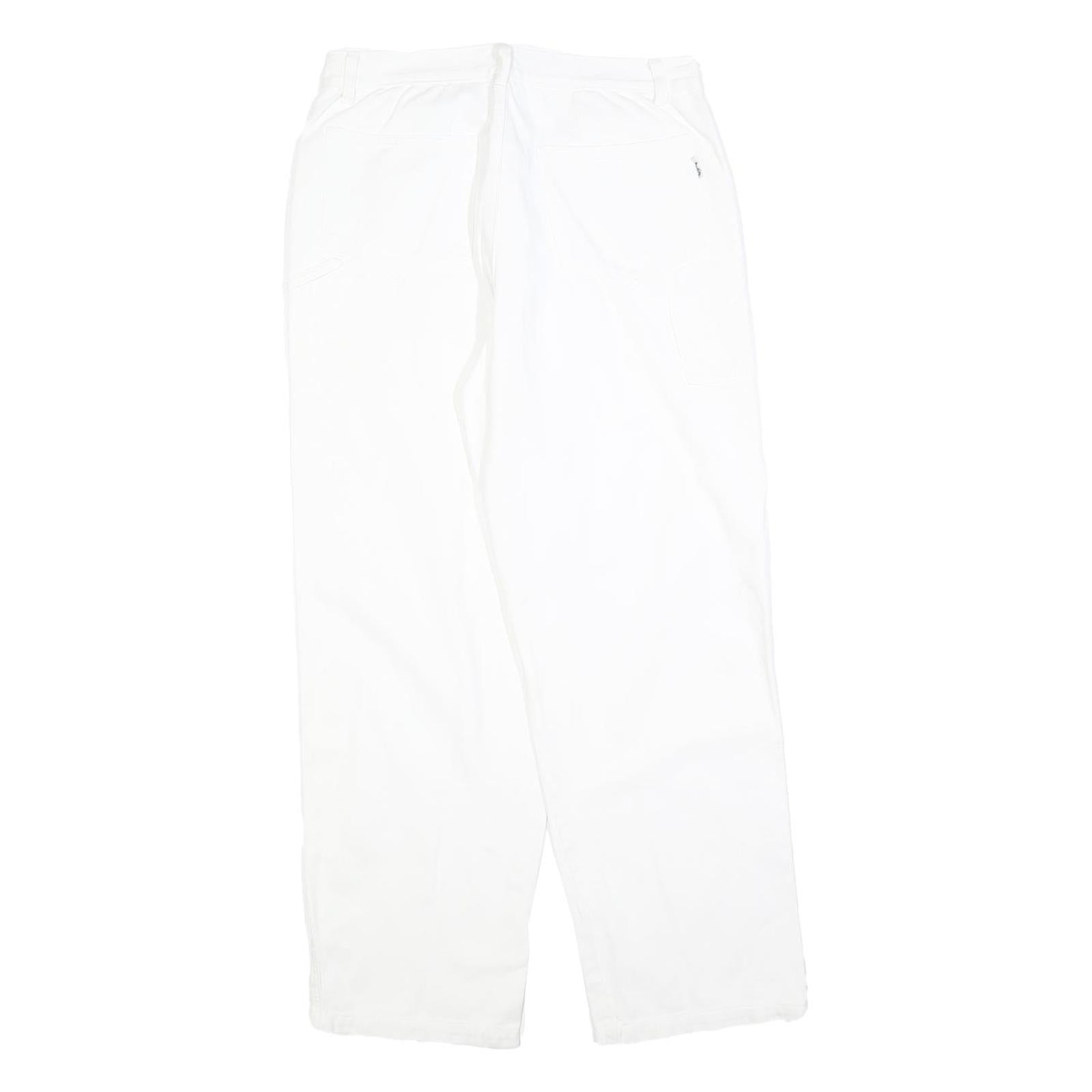 SPOTLITE Womens White Cotton Blend Regular Fit Straight Leg Denim Jeans W30 L28