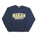 MV SPORT Womens Navy Marian Knights Crew Neck L Cotton Blend Sweatshirt