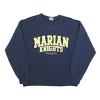 MV SPORT Womens Navy Marian Knights Crew Neck L Cotton Blend Sweatshirt