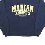 MV SPORT Womens Navy Marian Knights Crew Neck L Cotton Blend Sweatshirt