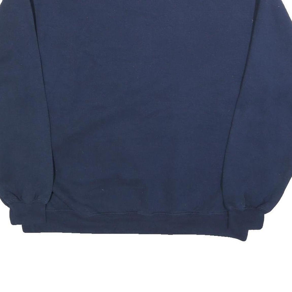 MV SPORT Womens Navy Marian Knights Crew Neck L Cotton Blend Sweatshirt