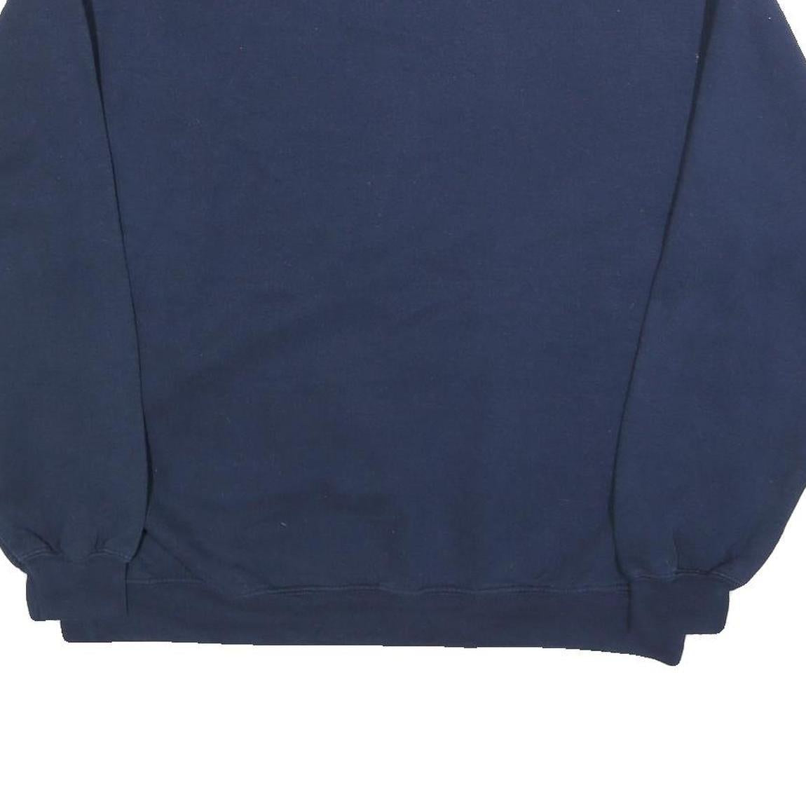 MV SPORT Womens Navy Marian Knights Crew Neck L Cotton Blend Sweatshirt