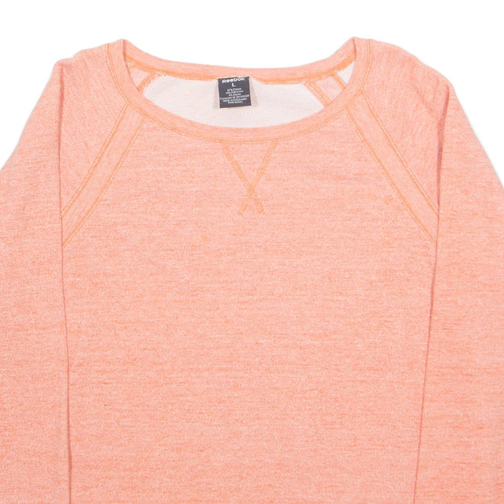 REEBOK Womens Sweatshirt Orange L
