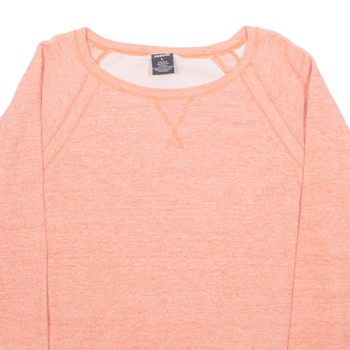 REEBOK Womens Sweatshirt Orange L