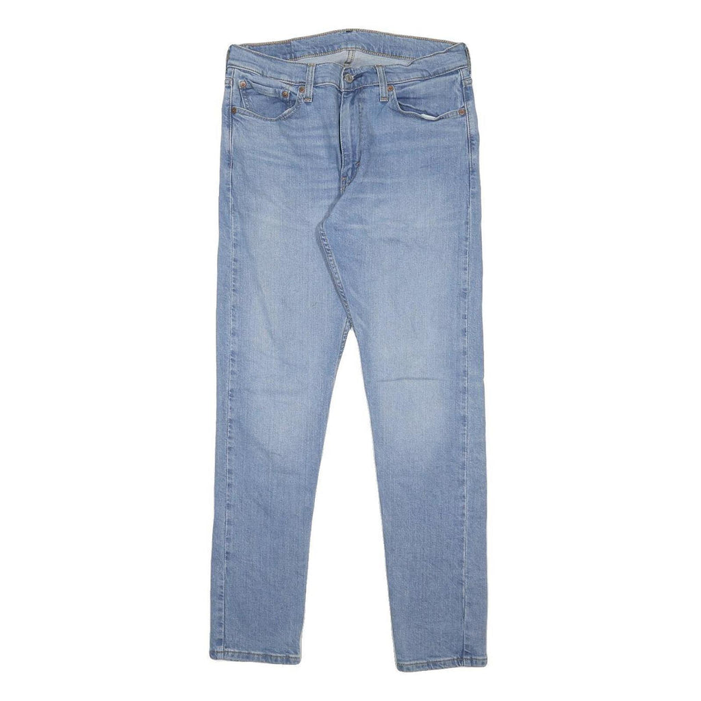 LEVI'S 512 Mens Slim Light Blue Denim Jeans W33 L32 Classic Zip Closure