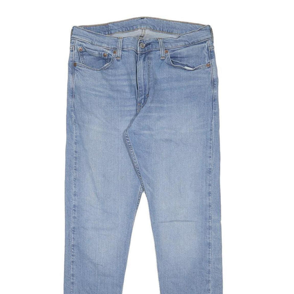 LEVI'S 512 Mens Slim Light Blue Denim Jeans W33 L32 Classic Zip Closure