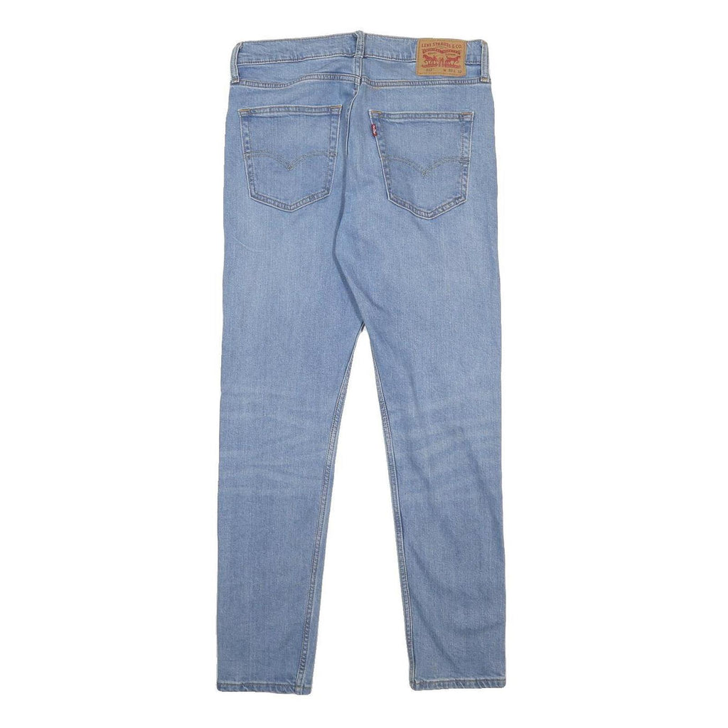 LEVI'S 512 Mens Slim Light Blue Denim Jeans W33 L32 Classic Zip Closure