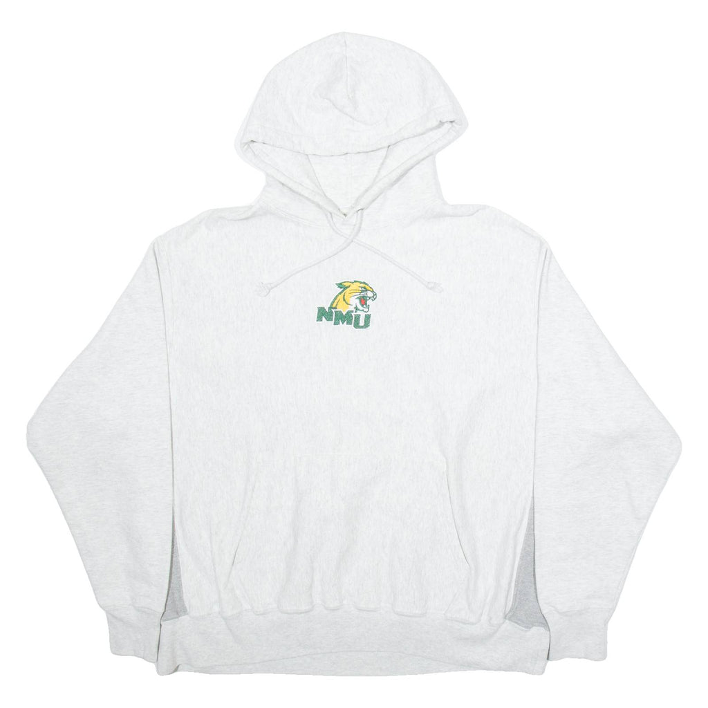 CHAMPION Northern Michigain University Mens Grey Hoodie USA 2XL
