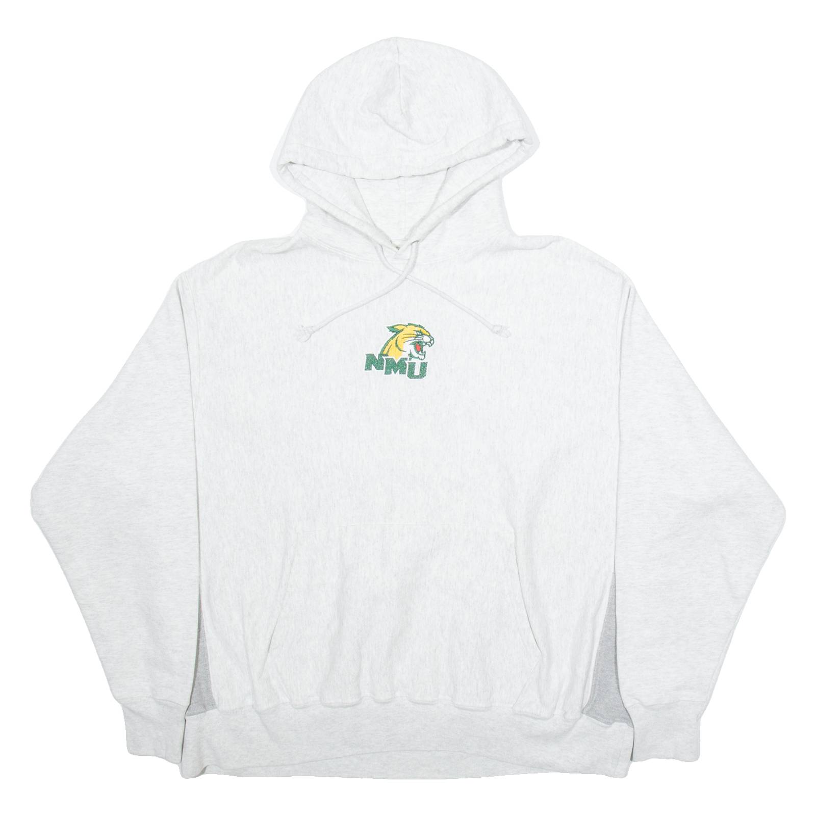 CHAMPION Northern Michigain University Mens Grey Hoodie USA 2XL