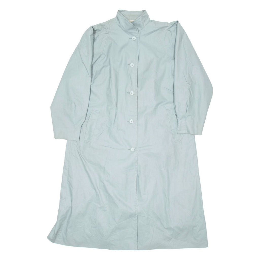 HETTEMARKS Womens Trench Coat Blue M