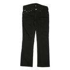 TRUE RELIGION Mens Black Regular Straight Denim Jeans W36 L33 Classic Cotton