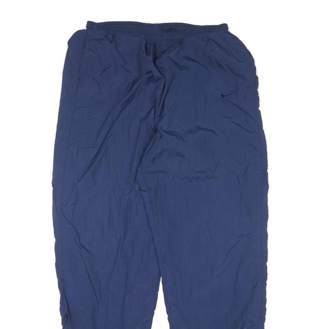 NIKE Mens Joggers Navy Blue L W30 L33 Sportswear Athletic Casual Drawstring