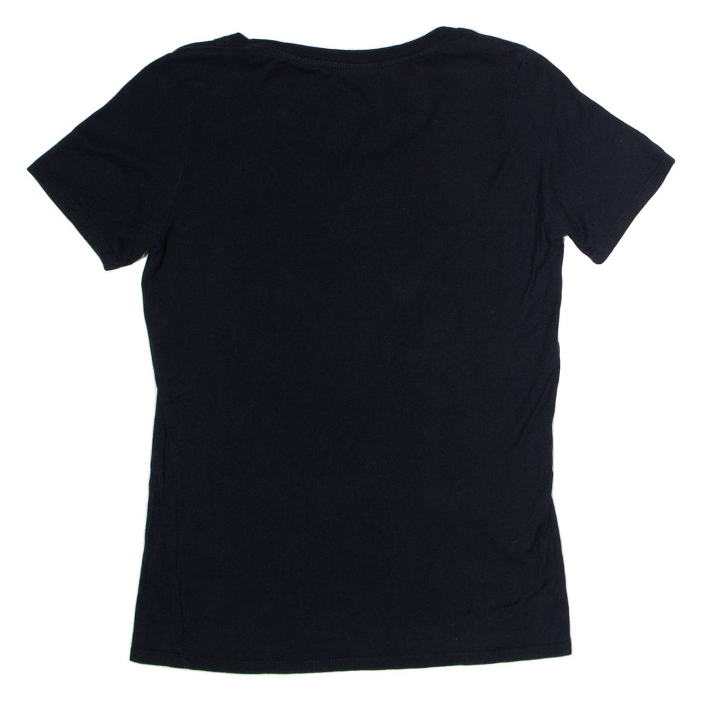 NIKE Athletic Cut Womens T-Shirt Black Crew Neck S