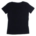 NIKE Athletic Cut Womens T-Shirt Black Crew Neck S