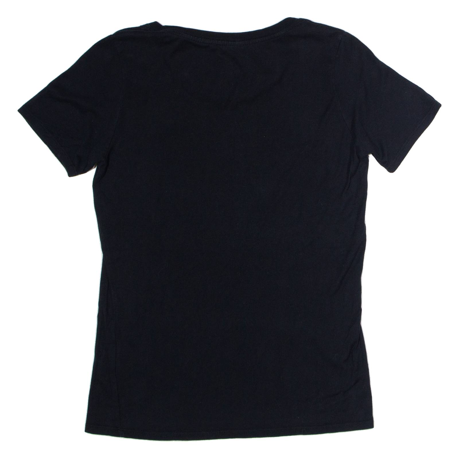 NIKE Athletic Cut Womens T-Shirt Black Crew Neck S