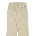 TOMMY HILFIGER Mens Cotton Blend Beige Regular Fit Straight Leg Trousers W30 L27