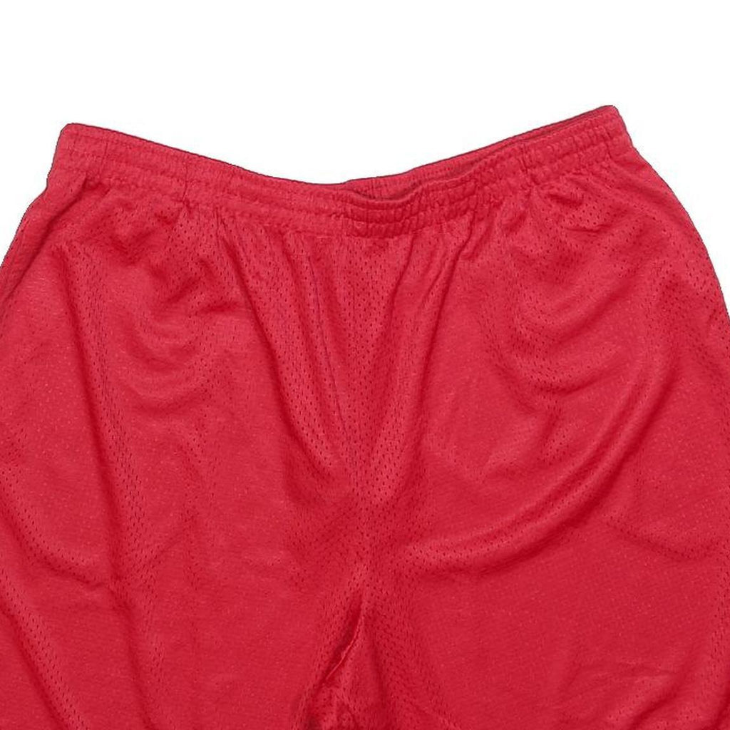 STARTER Mens Red Casual Polyester Mesh Shorts XL W34 Sports Activewear