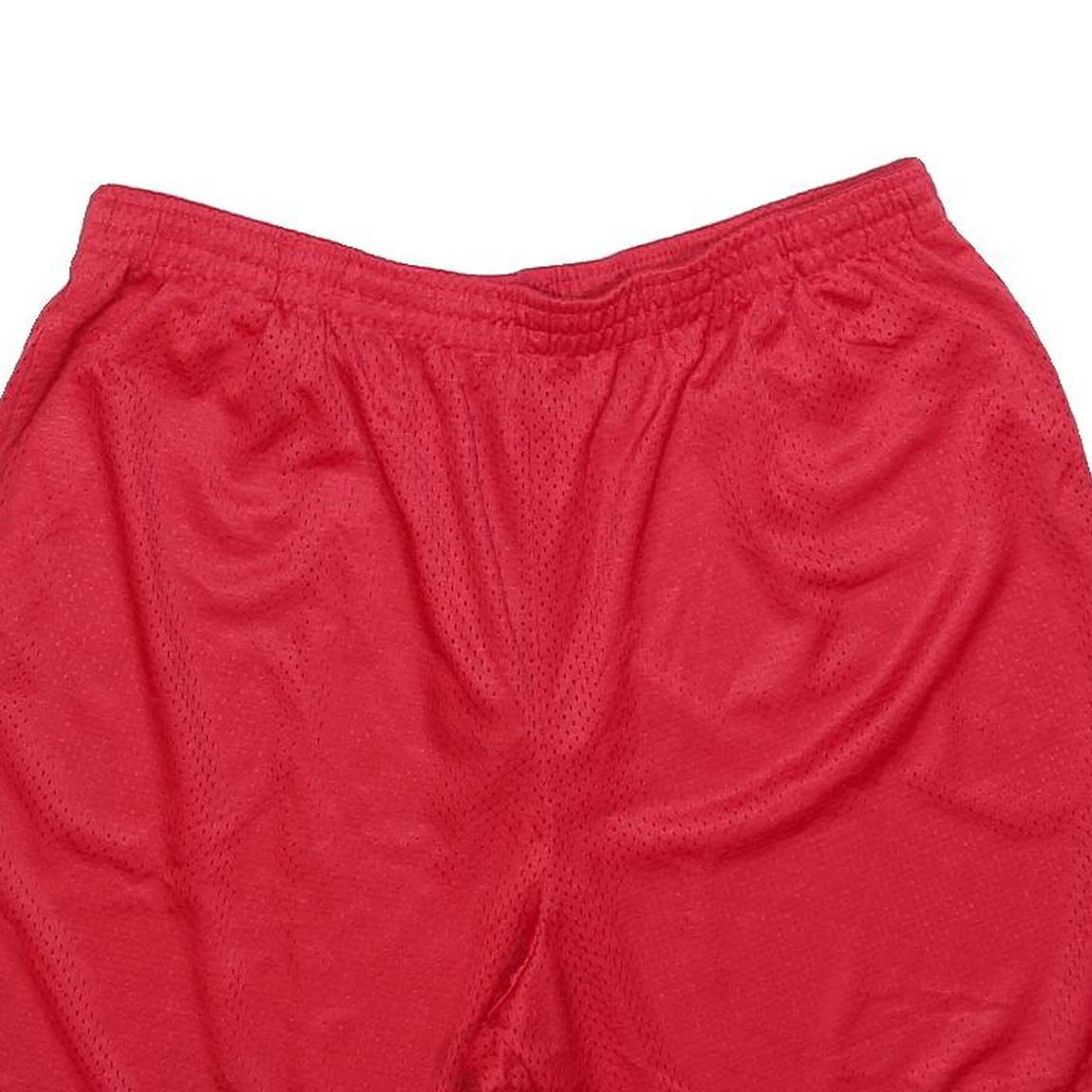 STARTER Mens Red Casual Polyester Mesh Shorts XL W34 Sports Activewear