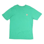 CARHARTT Mens Green Crew Neck Short Sleeve Graphic T-Shirt M Casual Wear