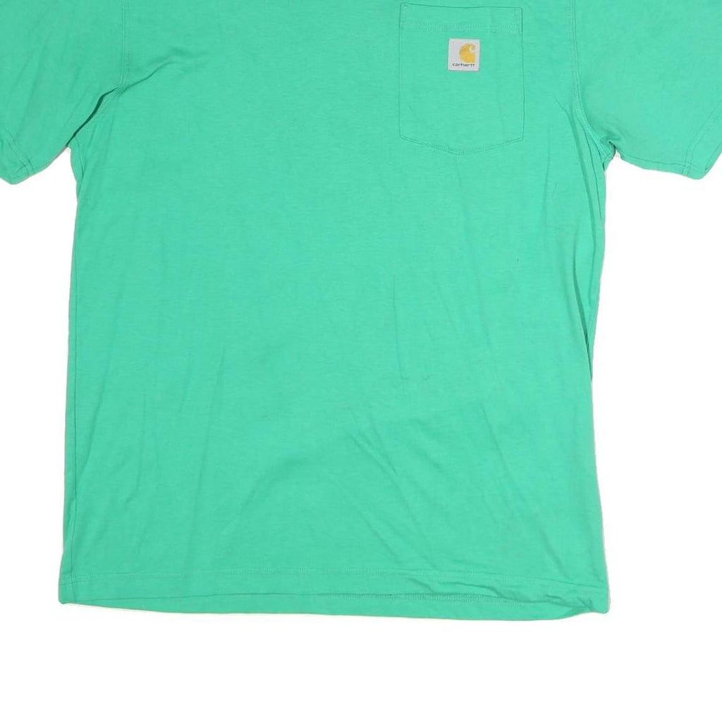 CARHARTT Mens Green Crew Neck Short Sleeve Graphic T-Shirt M Casual Wear