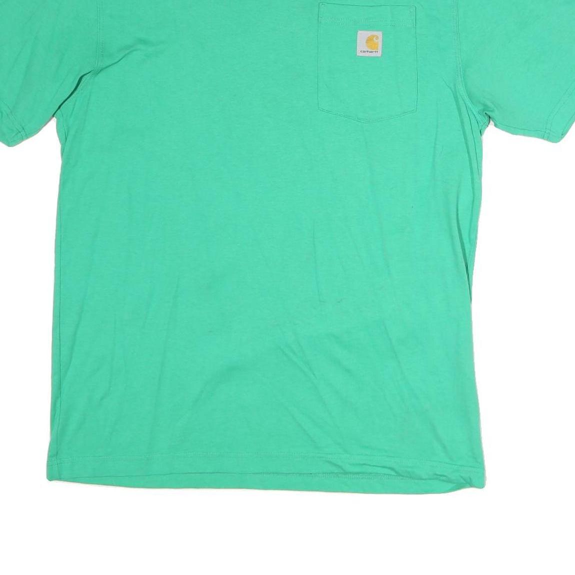 CARHARTT Mens Green Crew Neck Short Sleeve Graphic T-Shirt M Casual Wear