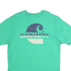CARHARTT Mens Green Crew Neck Short Sleeve Graphic T-Shirt M Casual Wear