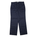CALVIN KLEIN Mens Cotton Blend Navy Regular Straight Trousers W34 L32 Classic