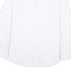 BOSS Mens White Plain Cotton Blend Shirt M Classic Formal Long Sleeve Button