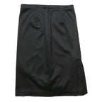 COAST Womens Black Pleated Midi Polyamide Blend Skirt UK 10 Elegant Office Wear