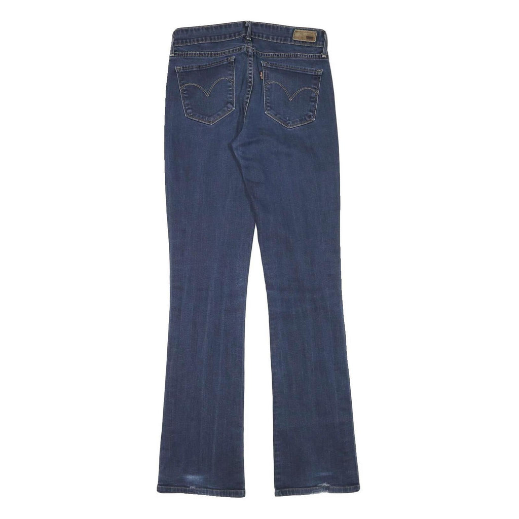 LEVI'S Womens Jeans Blue Regular Flared Denim Medium W27 L32 Classic Fit Zip