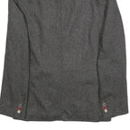 DESIGUAL Mens Grey Button Jacket M Woven Plain Stylish Detailed Buttons