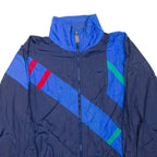 VIZOR Mens Track Jacket Blue Nylon L
