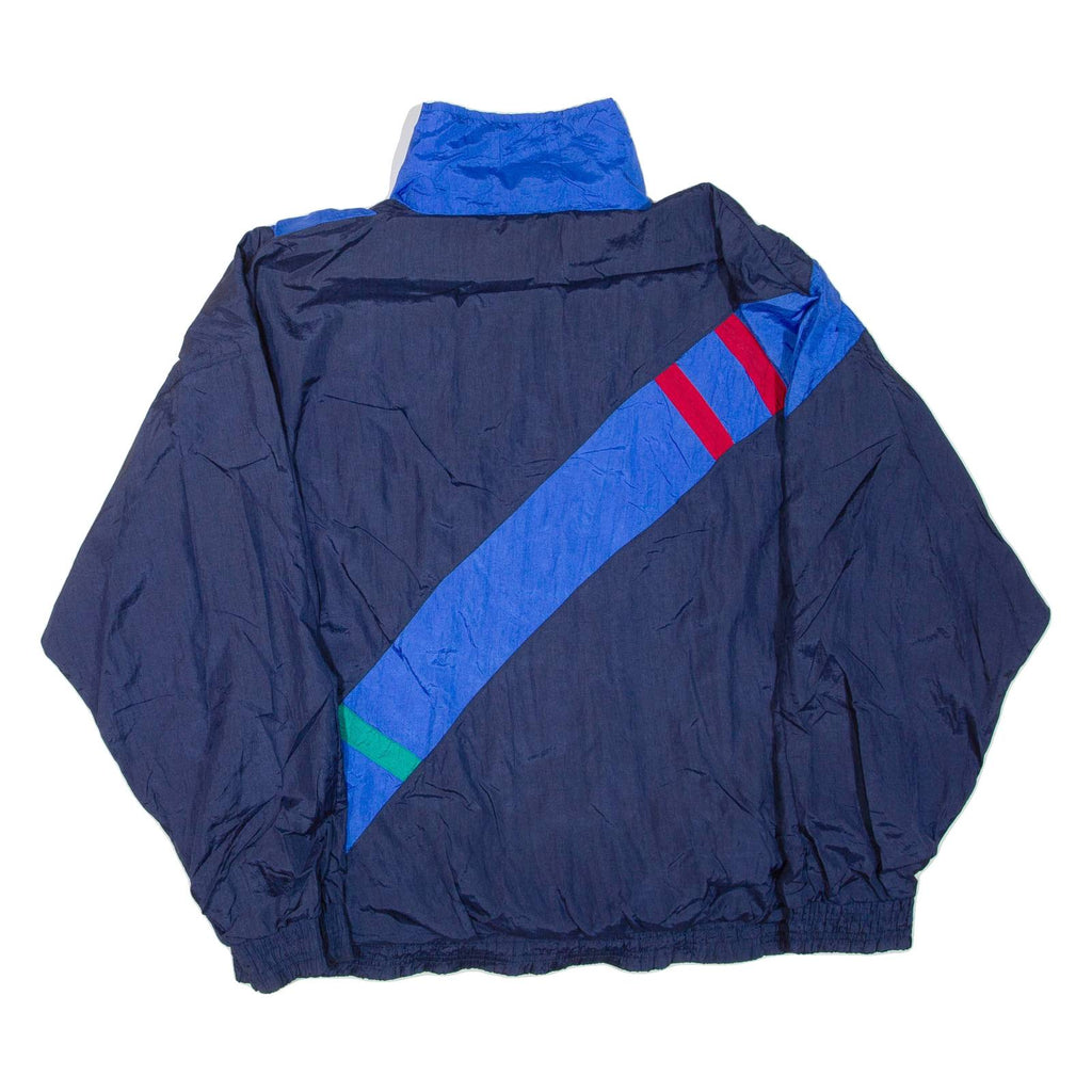 VIZOR Mens Track Jacket Blue Nylon L