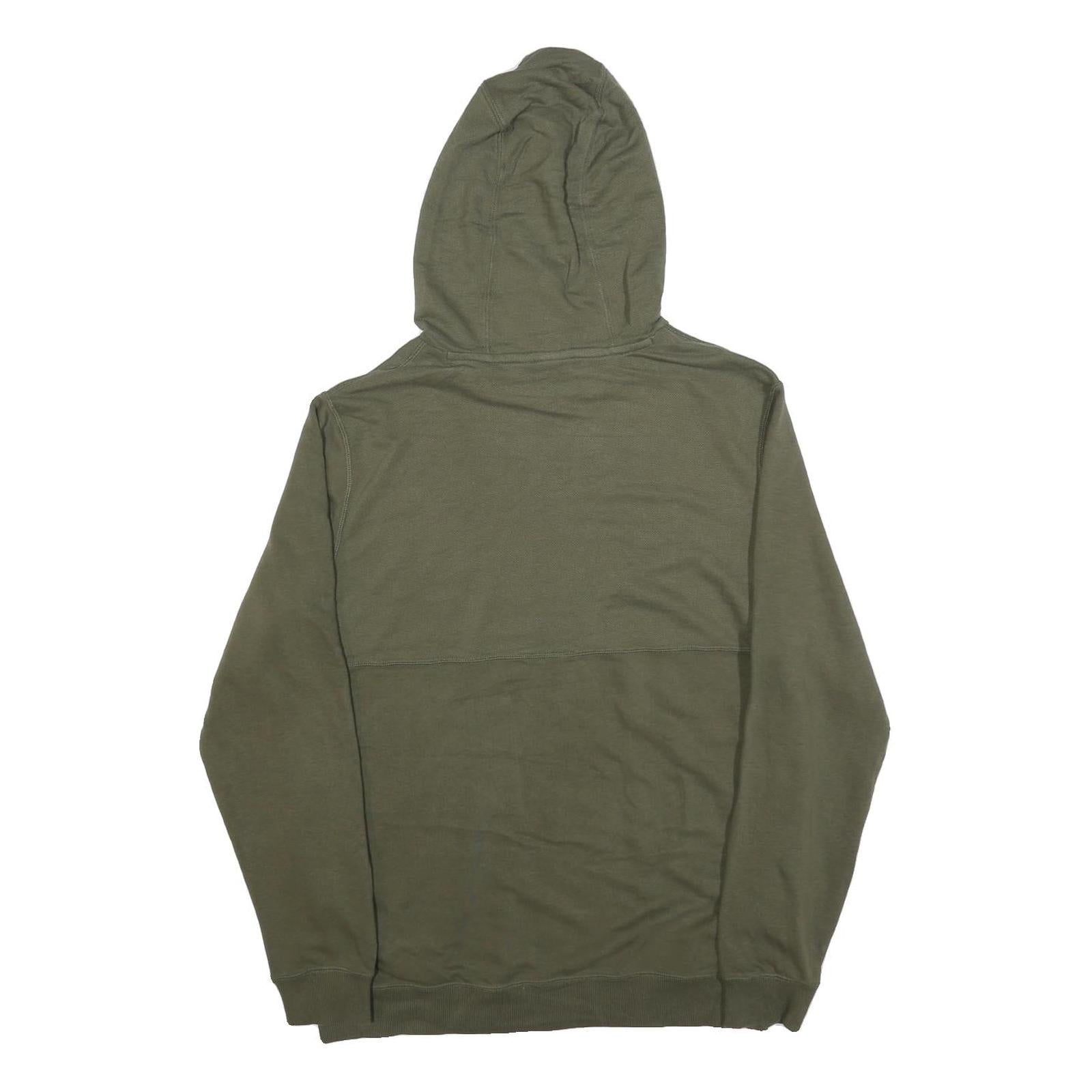 PUMA Mens Green Hoodie M Cotton Blend Pullover Casual Sportswear