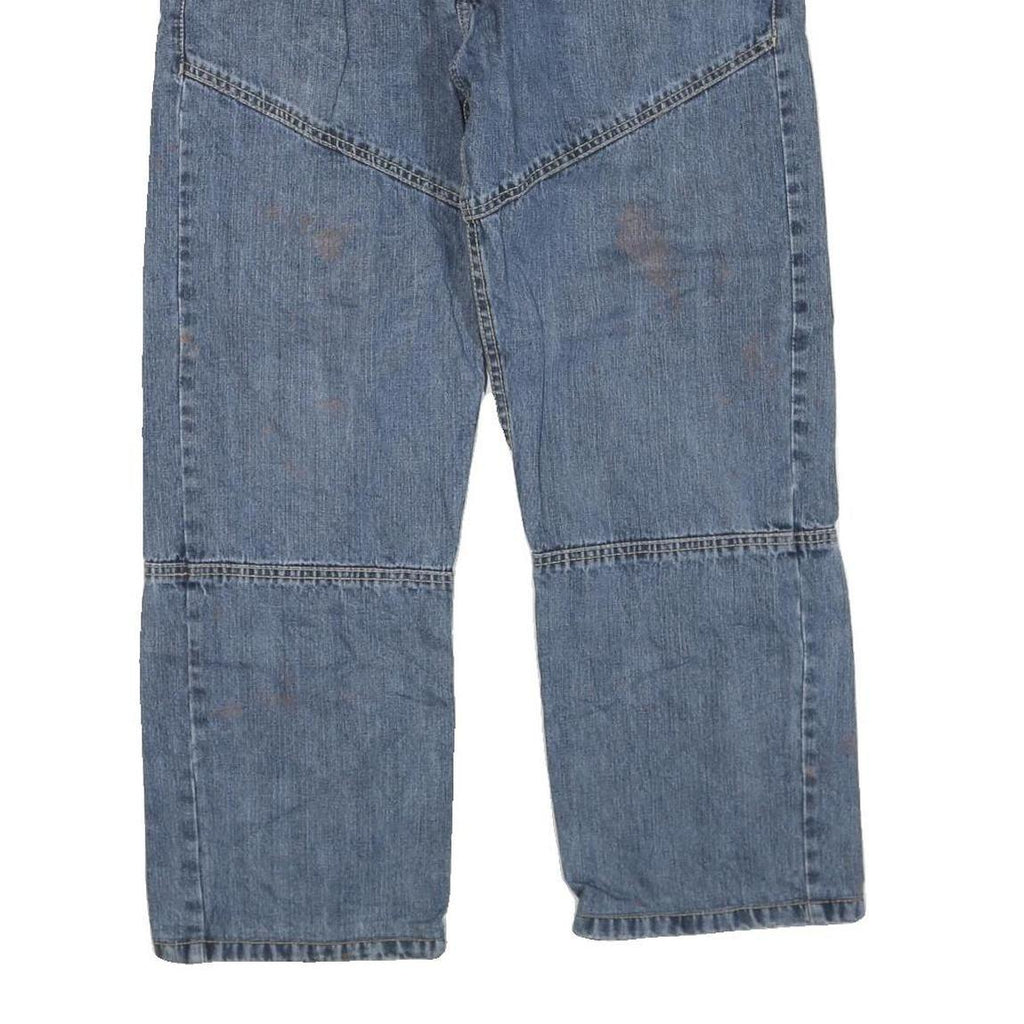 OKAY JEANS WEAR Womens Regular Fit Straight Denim Blue W34 L27 Classic Zip