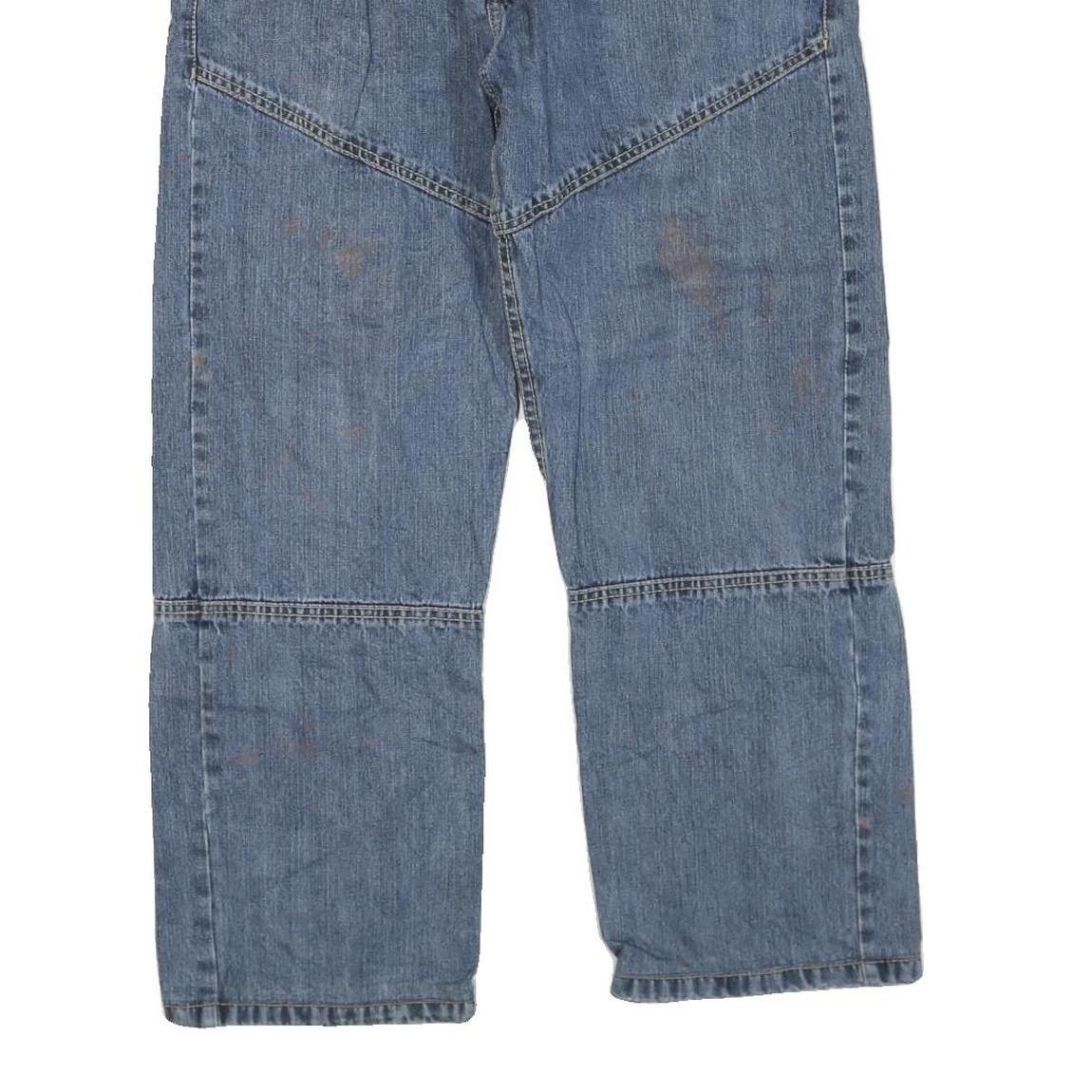 OKAY JEANS WEAR Womens Regular Fit Straight Denim Blue W34 L27 Classic Zip