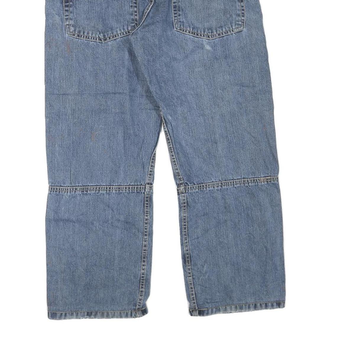 OKAY JEANS WEAR Womens Regular Fit Straight Denim Blue W34 L27 Classic Zip