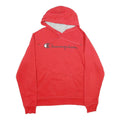 CHAMPION Mens Red Pullover Hoodie M Cotton Blend Casual Sportswear