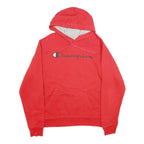 CHAMPION Mens Red Pullover Hoodie M Cotton Blend Casual Sportswear