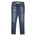 GUESS Starlet Distressed Womens Jeans Blue Slim Skinny Stone Wash W31 L34