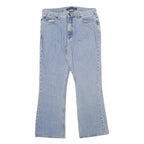 NAUTICA Womens Relaxed Fit Light Blue Denim Jeans W34 L30 Cotton Zip Casual