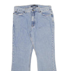 NAUTICA Womens Relaxed Fit Light Blue Denim Jeans W34 L30 Cotton Zip Casual