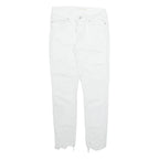 LEVI'S Womens Trousers White Regular Tapered W28 L28