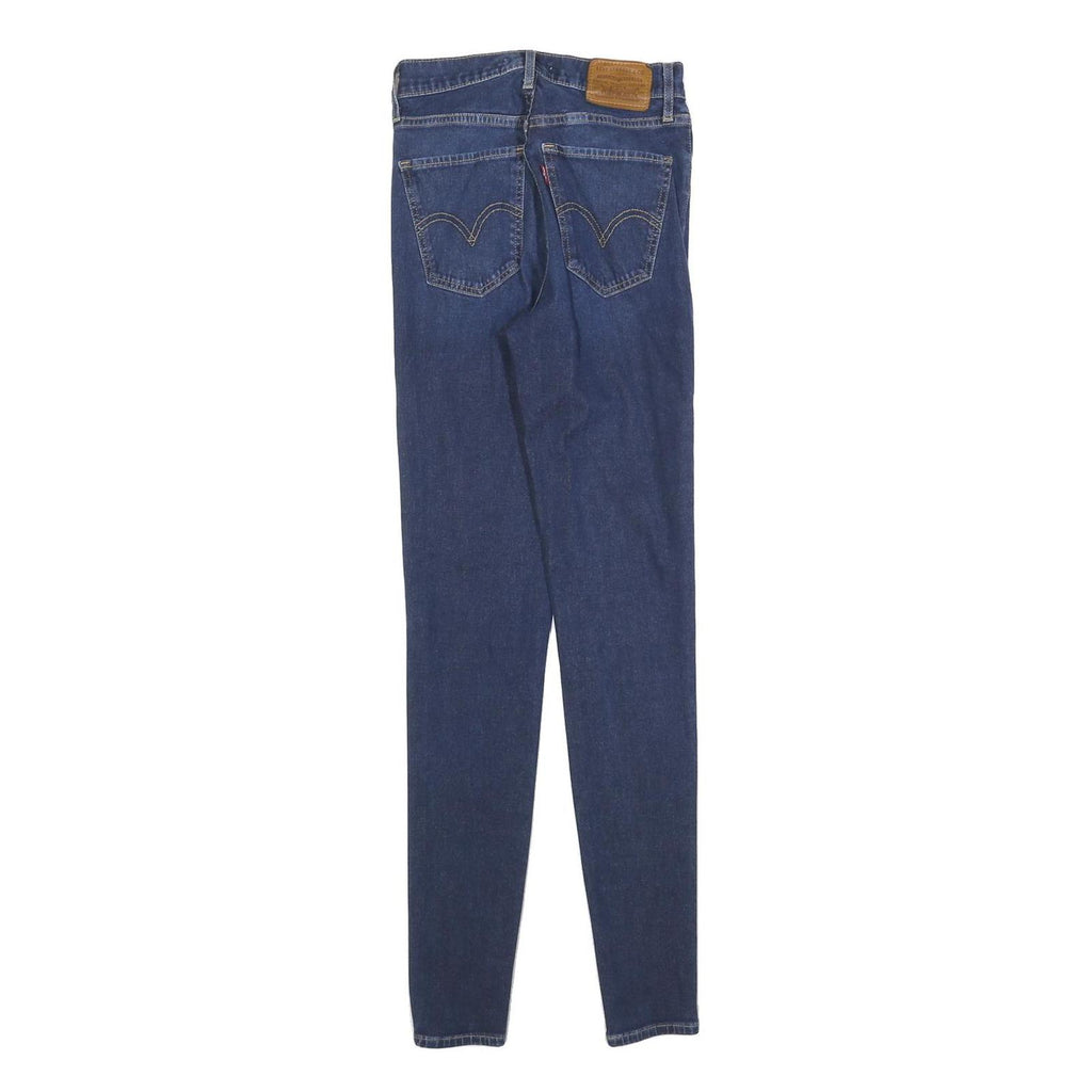 LEVI'S Womens Slim Blue Denim Jeans W24 L29 Cotton Blend Zip Classic Fit Skinny