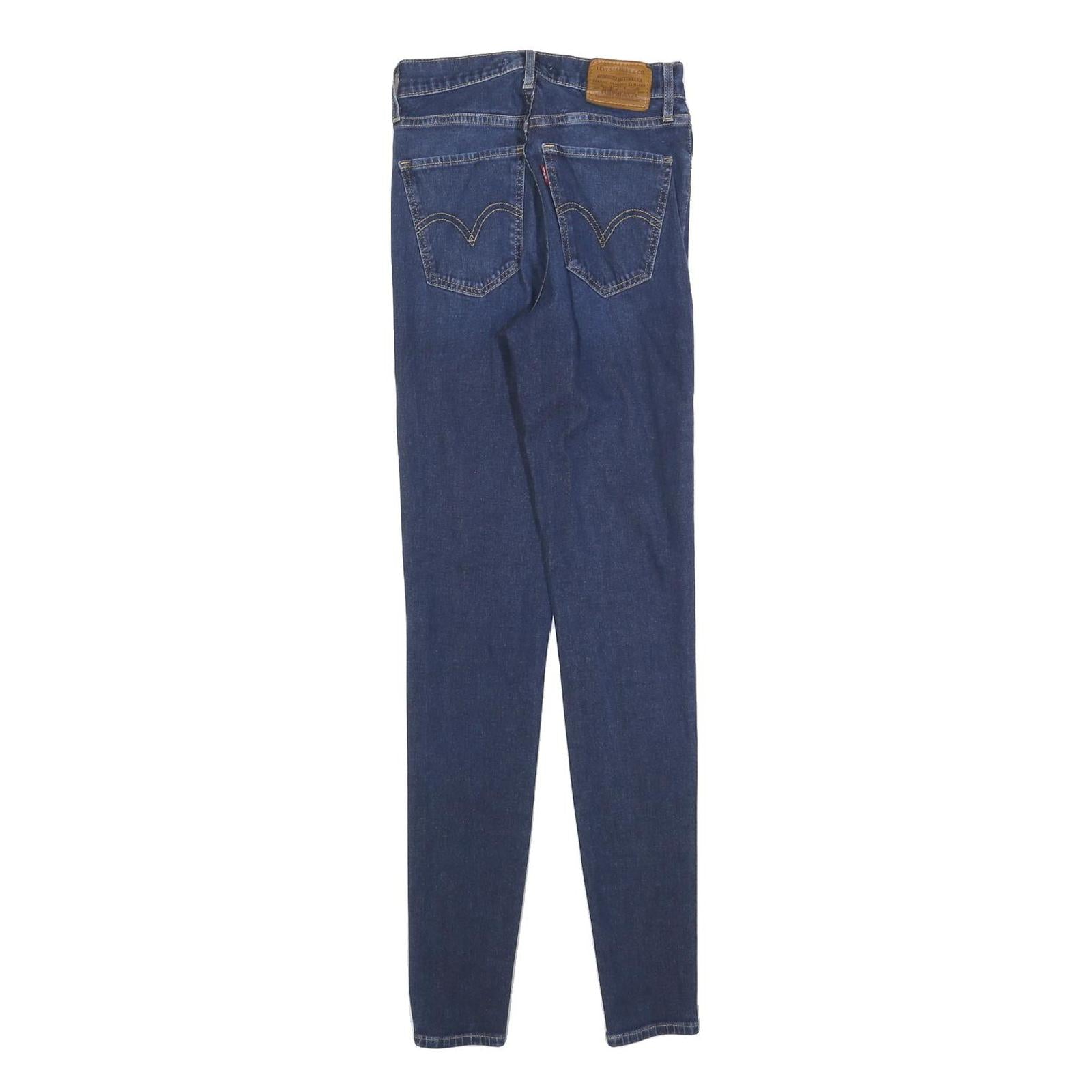 LEVI'S Womens Slim Blue Denim Jeans W24 L29 Cotton Blend Zip Classic Fit Skinny