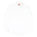 HUGO Mens White Plain Shirt M Classic Cotton Blend Smart Casual